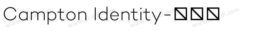 Campton Identity字体转换
